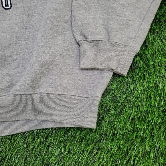 Vintage Warner-Bros Cropped Sweatshirt Large 24x24 Gray Crew - Picture 13 of 14